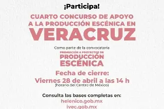 Imagen Invitan a cuarto Concurso de Apoyo a la Producción Escénica en Veracruz 2023