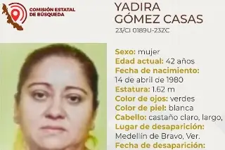 Imagen Buscan a mujer de 42 años desaparecida en Medellín, Veracruz