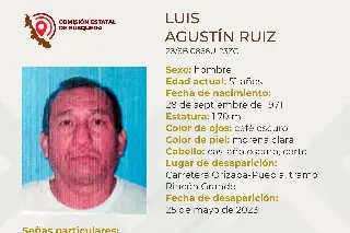 Imagen Desaparece hombre en carretera de Veracruz 