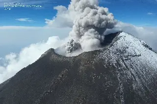Imagen Advierte Protección Civil bajada de lahares volcánicos en el Popocatépetl 