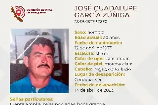 Imagen Piden ayuda para encontrar a hombre desaparecido en Córdoba, Veracruz 