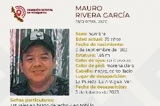Imagen Desaparece hombre en La Antigua, Veracruz; aquí sus características 