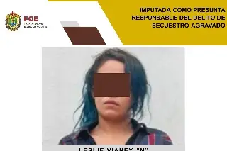 Imagen La imputan por el delito de secuestro agravado en Córdoba, Veracruz 