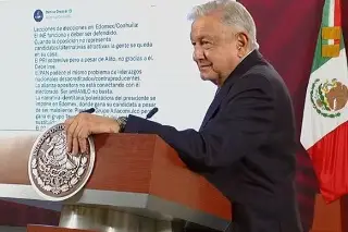 Imagen Reunión fue para felicitar a Delfina Gómez y mantener unidad: AMLO