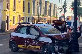 Imagen Fuerte accidente en centro de Veracruz (+Video)