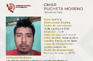 Imagen Piden ayuda para encontrar a hombre desaparecido al sur de Veracruz