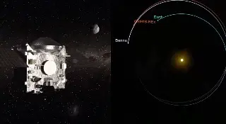 Imagen NASA revela fecha en que asteroide 'Bennu' chocaría contra la Tierra