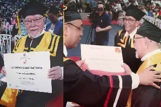 Imagen Se tiene que estudiar siempre para morir menos ignorante: se gradúa de doctor a los 98 años (+Video)
