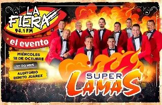 Imagen Los Súper Lamas cantarán sus éxitos en LA FIERA El Evento 