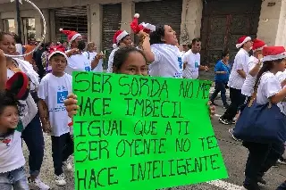 Imagen Marchan en Veracruz por el Día internacional de personas con discapacidad