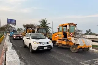 Imagen Comienza cierre vehicular parcial en puente de Boca del Rio por obras 