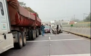 Imagen Carambola en la autopista Veracruz-Puebla