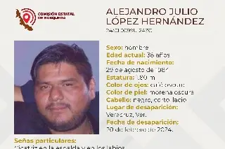 Imagen Él es Alejandro, tiene 38 años y desapareció en el puerto de Veracruz 