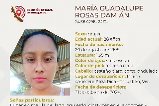Imagen Ella es María, tiene 28 años y desapareció en carretera de Veracruz 