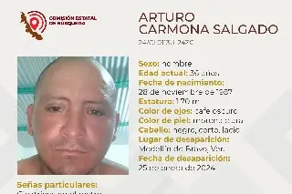 Imagen Hombre desaparece en Medellín de Bravo; aquí sus características 