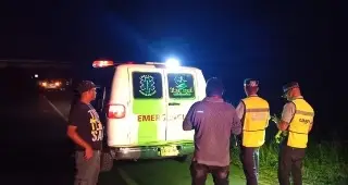 Imagen Muere atropellado por carro particular en carretera de Veracruz 