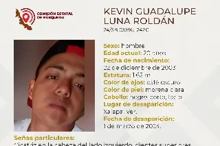 Imagen Él es Kevin, tiene 20 años y desapareció en Xalapa, Veracruz 