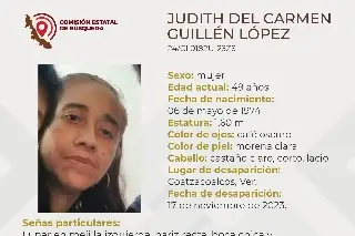 Imagen Ella es Judith, tiene 49 años y desapareció al sur de Veracruz 