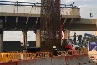 Imagen Colapsa estructura en construcción de Línea 6 del Metro en Monterrey