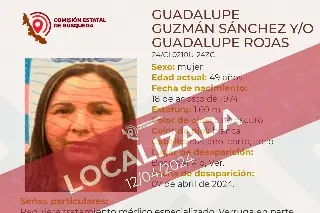 Imagen Localizan a mujer reportada como desaparecida en Boca del Río 