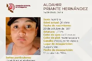 Imagen Hombre desaparece al norte de Veracruz; aquí sus características 