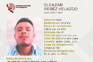 Imagen Él es Eleazar, tiene 29 años y desapareció en el puerto de Veracruz 
