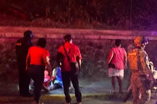 Imagen Motociclista derrapa en Veracruz