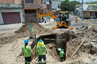 Imagen Hay cierre vial en calles de Veracruz por trabajos de Grupo de MAS