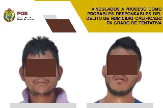 Imagen Vinculados a proceso por presunto homicidio doloso calificado en grado de tentativa al sur de Veracruz