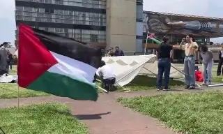 Imagen Estudiantes de la UNAM se suman a manifestaciones en apoyo a Palestina