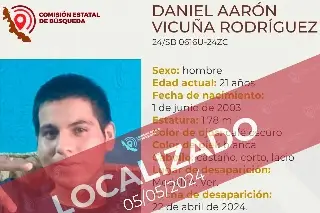 Imagen Localizan a joven desaparecido en Medellín de Bravo, Veracruz