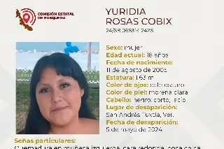 Imagen Joven mujer desaparece al sur de Veracruz; estas son sus características 