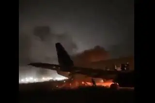 Imagen Al menos 11 lesionados tras la salida de pista de un avión (+Video)