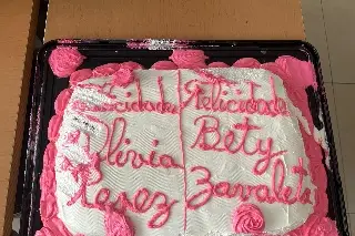 Imagen María del Carmen Amaya Medina obsequia delicioso pastel a XEU: ¡Muchas gracias!