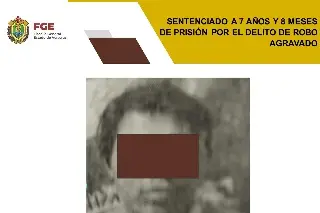 Imagen Lo sentencian a más de 7 años de cárcel por robo agravado al sur de Veracruz 