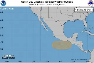 Imagen Prevén sistema de baja presión al sur de México; aumenta probabilidad de desarrollo ciclónico