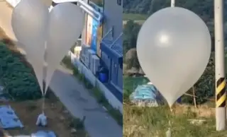 Imagen Además de misiles, Corea del Norte lanza globos con basura a Corea del Sur