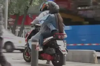 Imagen Se accidenta pareja de motociclistas con recién nacido en brazos 