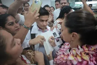 Imagen Así recibieron a Sheinbaum en Veracruz (+Video) 