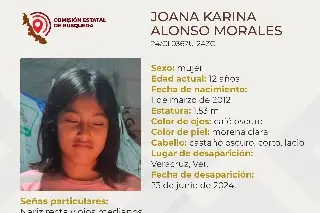 Imagen Menor de 12 años desaparece en la ciudad de Veracruz; aquí sus características 