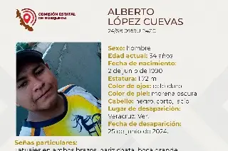 Imagen Él es Alberto, tiene 34 años y desapareció en el puerto de Veracruz 