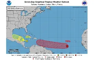 Así avanzan 2 ondas tropicales con 70 y 30% de probabilidad de ser ciclones