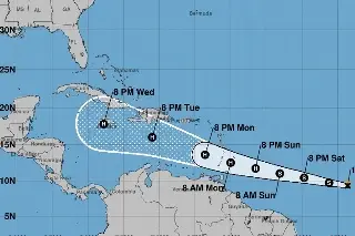 Imagen Se forma la tormenta tropical Beryl en el Océano Atlántico ¿Podría llegar a México?