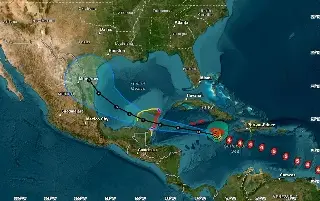 Imagen Huracán Beryl, más cerca de México; ¿Cuándo impactaría Quintana Roo?