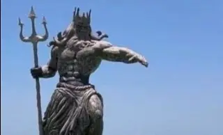 Imagen ¿Retiraron estatua de 'Poseidón' ante la cercanía del huracán 'Beryl' en Yucatán?