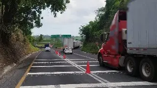 Imagen Hay cierre de circulación por accidente en esta autopista de Veracruz