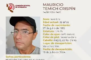 Imagen Piden ayuda para encontrar a hombre desaparecido en el puerto de Veracruz 