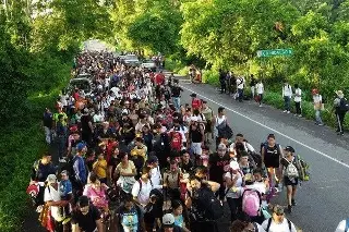 Imagen Nueva caravana con más de 3 mil migrantes se dirige a CDMX