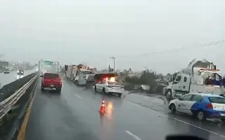 Imagen Por accidente, reportan hasta 12 km de fila en autopista a Veracruz