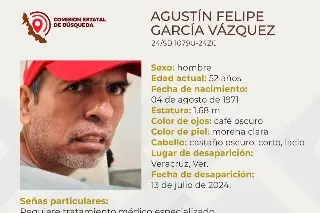 Imagen Familiares de Agustín García piden ayuda para localizarlo